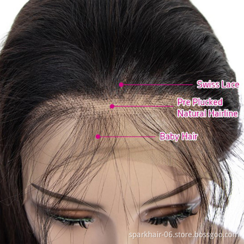 Wholesale Lace Front Human Hair Wigs For Black Women Brazilian Deep Wave Wig Pre Plucked With Baby Hair Natural Hairline Remy